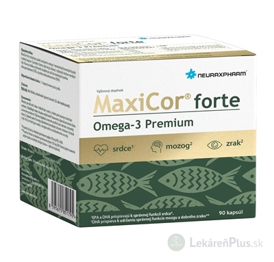 Neuraxpharm MaxiCor forte Omega-3 Premium cps 1x90 ks