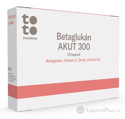 TOTO BETAGLUKÁN AKUT 300 cps 1x10 ks