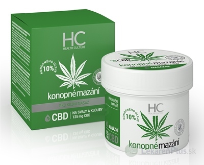 Health Culture Konopné mazanie 10% s CBD krém 1x125 ml