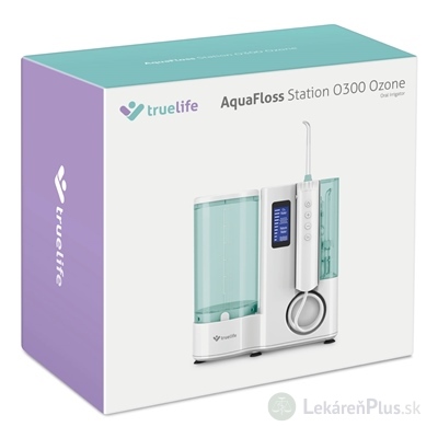 TrueLife AquaFloss Station O300 Ozone ústna sprcha s ozonizáciou vody, so stanicou, nádržka 600 ml 1x1 ks
