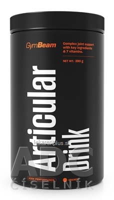 GymBeam Articular Drink orange, prášok na prípravu nápoja 1x390 g