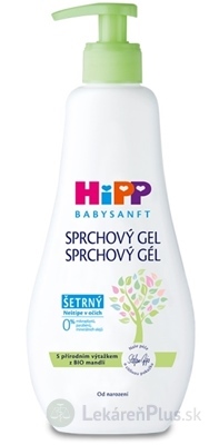 HiPP BABYSANFT Sprchový gél šetrný, s výťažkom z Bio mandlí (inov.2022) 1x400 ml