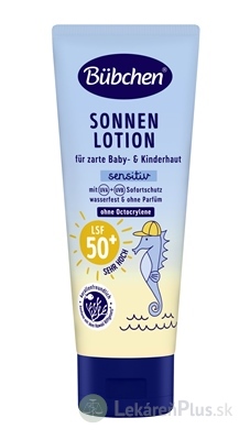 BUBCHEN BABY&KINDER LOTION OF50+ sensitiv loción na opaľovanie 1x100 ml