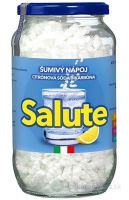 SALUTE Citrónová sóda bikarbóna šumivý granulát na prípravu nápoja 1x250 g