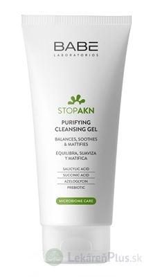 BABÉ AKNÉ Hĺbkovo čistiaci gél (Purifying Cleansing gél) (inov.2025) 1x200 ml