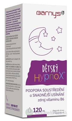 Barnys Detský HypnoX sirup 1x120 ml