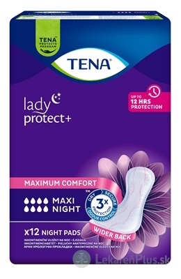 TENA Lady Protect+ Maxi Night inkontinenčné vložky na noc 1x12 ks