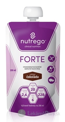Nutrego FORTE s príchuťou čokoláda 12x200 ml