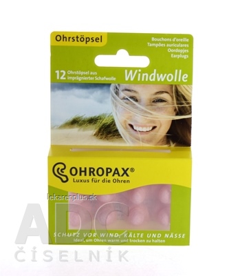 OHROPAX WINDWOLLE Ušné vložky 1x12 ks