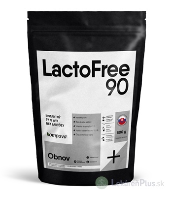 kompava LactoFree 90 prášok, príchuť čokoláda-banán, proteín 1x500 g