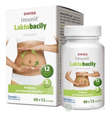 SWISS Imunit LAKTOBACILY cps 60+12 zadarmo (72 ks)