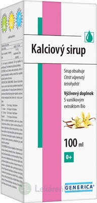 GENERICA Kalciový sirup s vanilkovým extraktom 1x100 ml