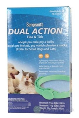 Sergeant’s DUAL ACTION Flea & Tick OBOJOK pre malé psy a mačky, dĺžka 35 cm, 1x1 ks