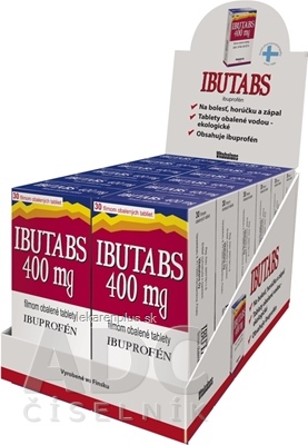 IBUTABS 400 mg DISPLEJ tbl flm (ŠÚKL Kód: 30473) 12x30 ks
