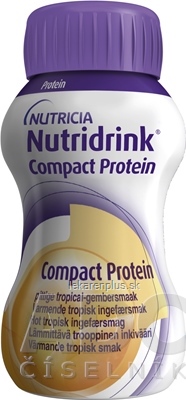NUTRIDRINK COMPACT PROTEIN s príchuťou hrejivého zázvoru (inov.2022) 24x125 ml (3000 ml)