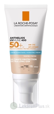 LA ROCHE-POSAY ANTHELIOS UVMUNE 400 SPF50+ TINTED tónovaný hydratačný krém s ochranným faktorom 1x50 ml