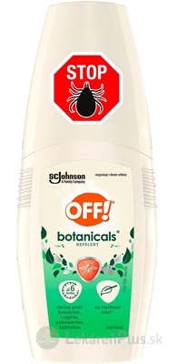 OFF! Botanicals rozprašovač repelent, na rastlinnej báze 1x100 ml