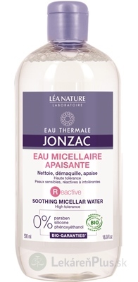 JONZAC Reactive MICELÁRNA VODA BIO na citlivú pleť 1x500 ml