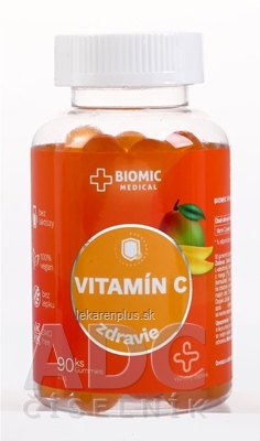 BIOMIC VITAMÍN C 250 mg gummies, mangová príchuť 1x90 ks