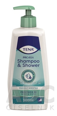 TENA Šampón a sprchový gél shampoo & shower 1x500 ml