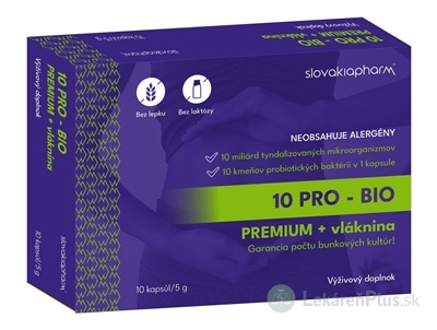 Slovakiapharm 10 PRO - BIO PREMIUM + vláknina cps 1x10 ks