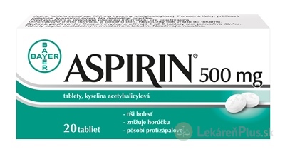 Aspirin 500 mg tbl 500 mg (blis.) 1x20 ks