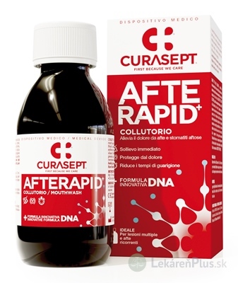 CURASEPT AFTE RAPID+ ústna voda 1x125 ml