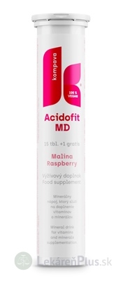 kompava ACIDOFIT MD MALINA tbl eff (15+1 grátis) 1x16 ks