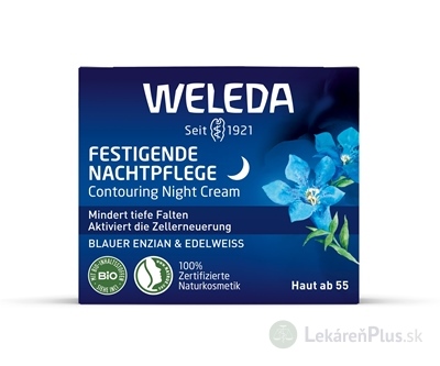 WELEDA Liftingový Nočný krém modrý horec a plesnivec alpínsky 1x40 ml