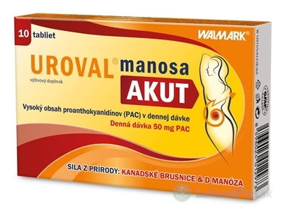 WALMARK UROVAL manosa AKUT tbl 1x10 ks