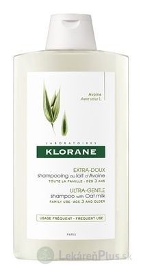 KLORANE SHAMPOOING AU LAIT DAVOINE šampón s ovseným mliekom 1x400 ml