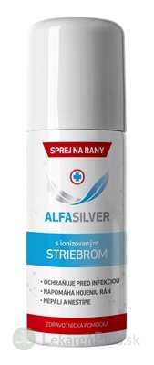 ALFASILVER prášok v spreji na ošetrenie rán 1x125 ml