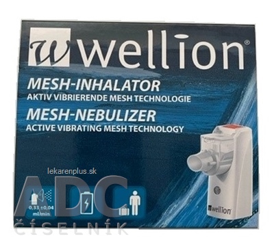 Wellion MESH-INHALÁTOR membránový inhalátor s príslušenstvom 1x1 set