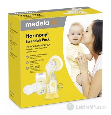 MEDELA Harmony Essentials Pack manuálna odsávačka + cumlík 1ks, vrecko na mlieko 4ks, vložky do podprsenky 4ks, 1x1 set