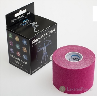Kine-MAX Classic Kinesiology Tape ružová tejpovacia páska 5cm x 5m, 1x1 ks
