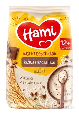 Hami mliečna kaša ryžová stracciatella na dobré ráno (od ukonč. 12. mesiaca) 1x210 g