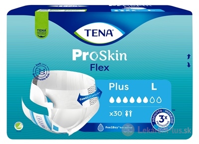 TENA Flex Plus L inkontinenčné nohavičky s rýchloupevňovacím pásom (inov.2022) 1x30 ks