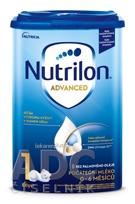 Nutrilon Advanced 1 počiatočná mliečna dojčenská výživa v prášku (0-6 mesiacov) 6x800 g (4800 g)