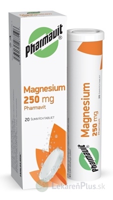 MAGNESIUM 250 mg PHARMAVIT tbl eff (tuba PP) 1x20 ks