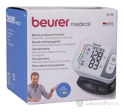Beurer BC 28 Tlakomer zápästný manžeta 14-19,5 cm 1x1 ks