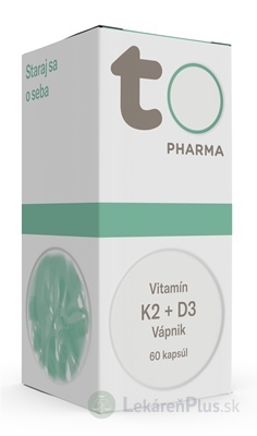 TOTO Vitamín K2 + D3, Vápnik cps 1x60 ks