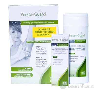 Perspi-Guard Balíček antiperspirant 1x30 ml + sprchový krém proti zápachu 1x200 ml, 1x1 set