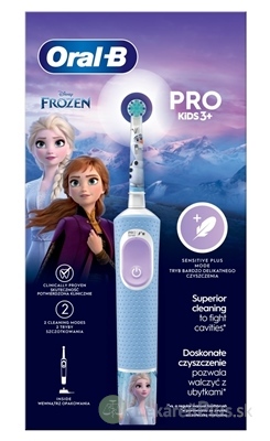 Oral-B PRO KIDS 3+ FROZEN elektrická detská zubná kefka, sensitivity plus 1x1 ks