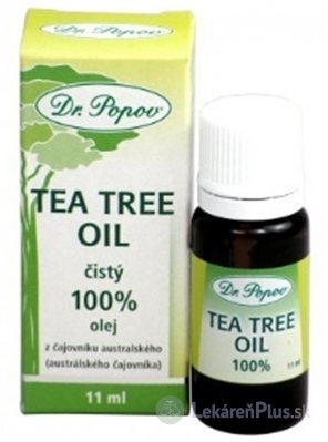 DR. POPOV TEA TREE OIL prírodný 100% olej z čajovníka austrálskeho 1x11 ml