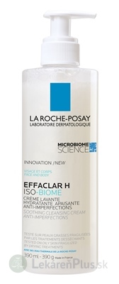 LA ROCHE-POSAY EFFACLAR H ISO-BIOME krém proti nedokonalostiam pleti, s pumpičkou 1x390 ml