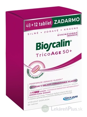Bioscalin TricoAge 50+ tbl (48+12 zadarmo) 1x60 ks