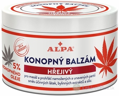 ALPA KONOPNÝ BALZAM hrejivý 1x250 ml