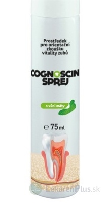 COGNOSCIN SPREJ s vôňou mäty na orientačnú skúšku vitality zubov 1x75 ml