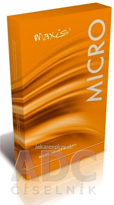 MAXIS MICRO PANČUCHOVÉ NOHAVICE PÁNSKE veľkosť 4, (II.KT), normálne, so špicou, čierne, 1x1 ks