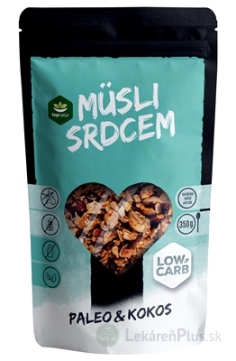 topnatur Müsli srdcom LOW CARB PALEO & Kokos 1x350 g